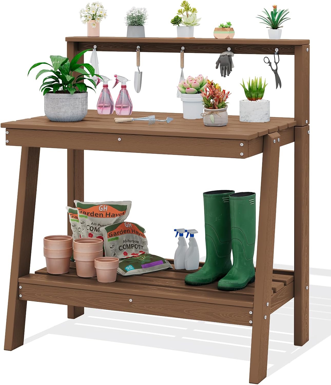 Woodworking Workbench - Stół do przesadzania roślin na zewnątrz,