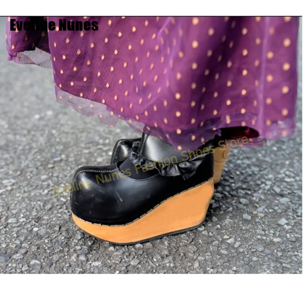 Woodworking Shoes - Modne gotyckie lolita'owskie damskie buty na