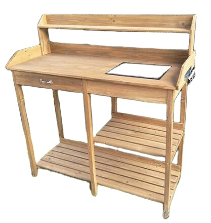 Woodworking Workbench - Drewniany stół do przesadzania roślin z