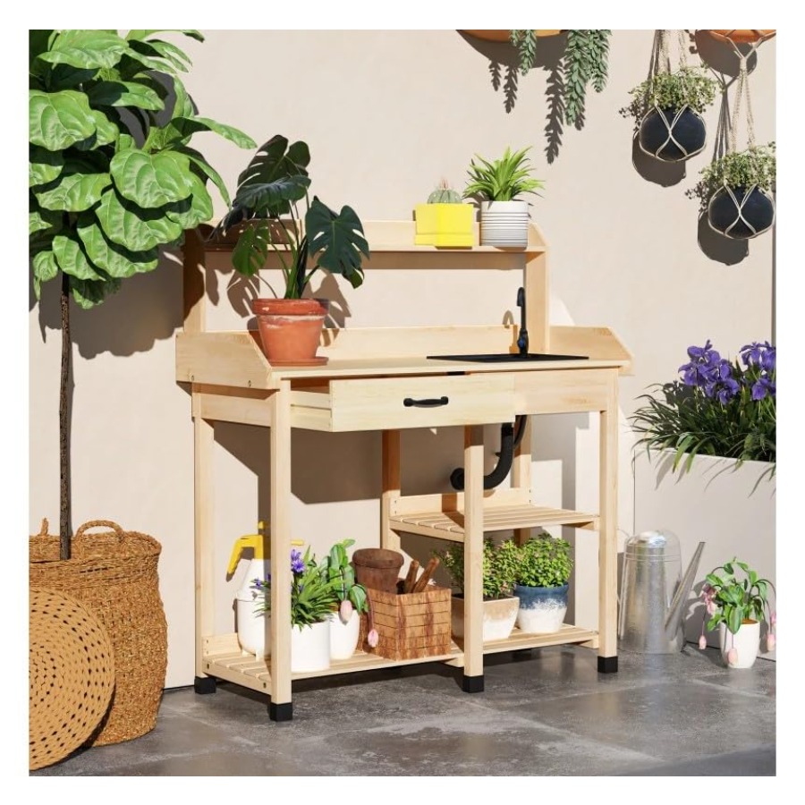 Drewniany stół do przesadzania – Woodworking Workbench recenzja i cena