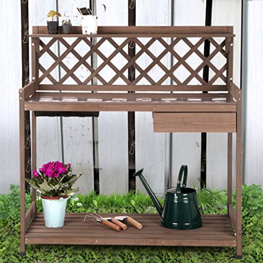 Stół ogrodowy do przesadzania  – Woodworking Workbench recenzja i cena