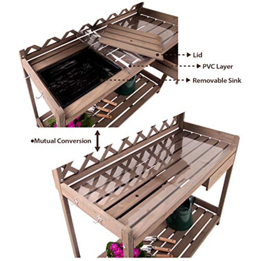Stół ogrodowy do przesadzania  – Woodworking Workbench recenzja i cena