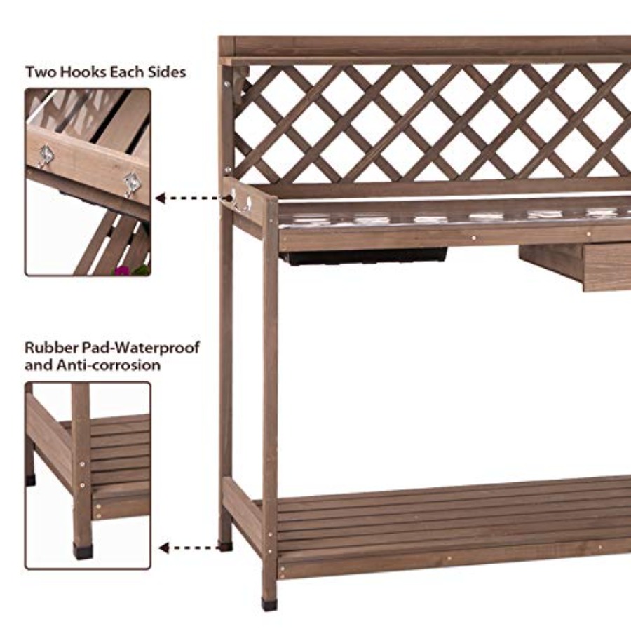 Stół ogrodowy do przesadzania  – Woodworking Workbench recenzja i cena