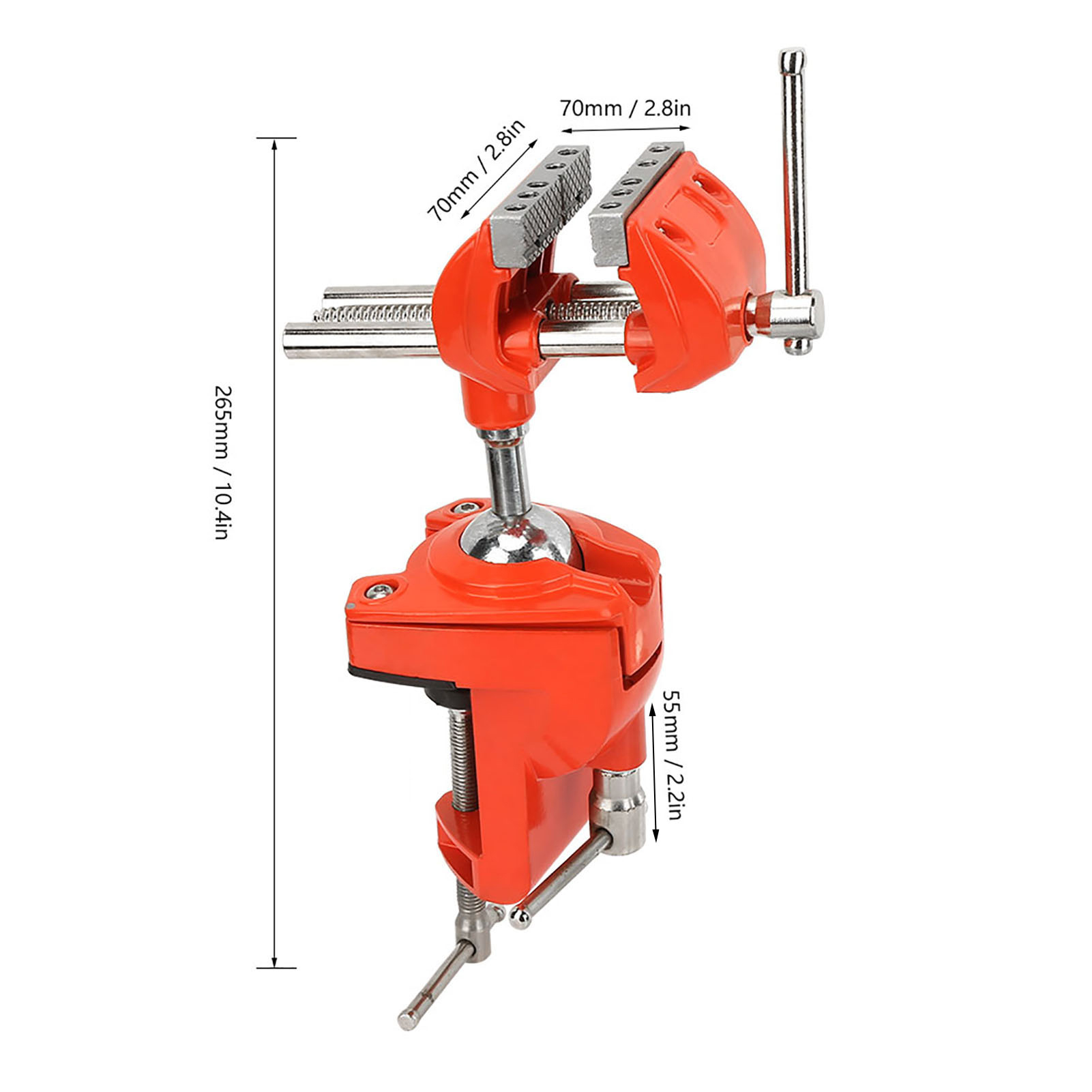 Mini 360 ° Obrotowe imadło zac – Woodworking Front Vise recenzja i cena