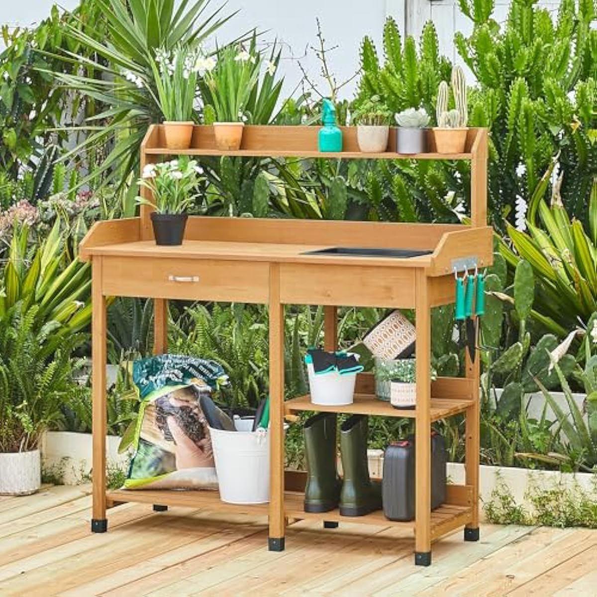 Przenośny stolik do prac w ogr – Woodworking Workbench recenzja i cena